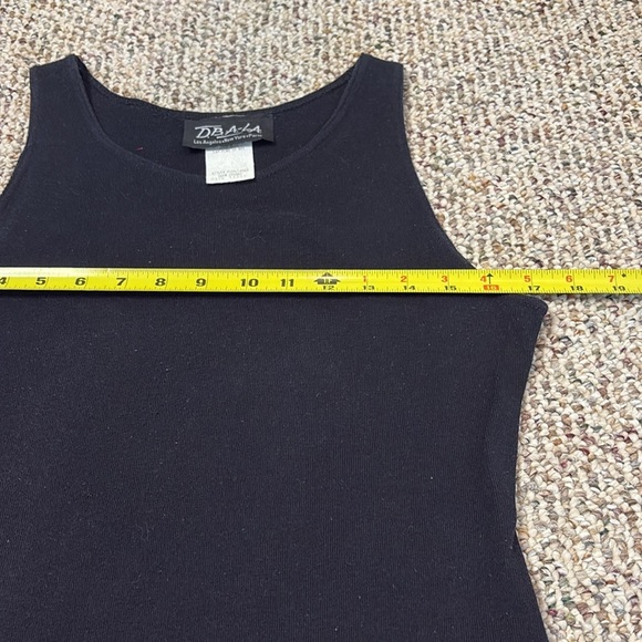 DBA-LA Black Tank Top Look with Tropical Print Dress. Drop Waist. 11/12. Y2K - Picture 7 of 9